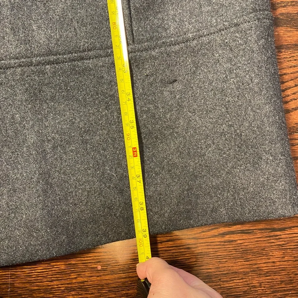 Women's RW & CO Gray Wool Coat Size M - Picture 14 of 15